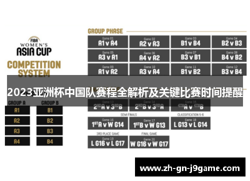 2023亚洲杯中国队赛程全解析及关键比赛时间提醒